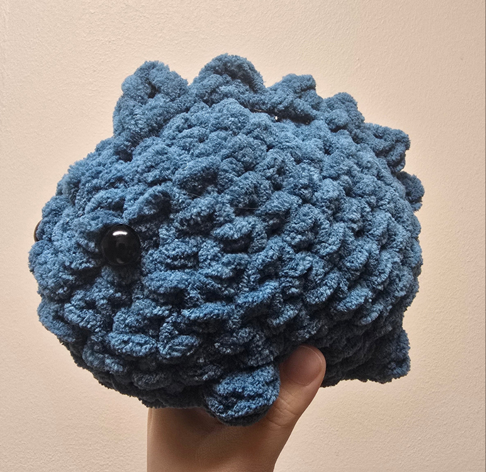 Crochet Blue Dino