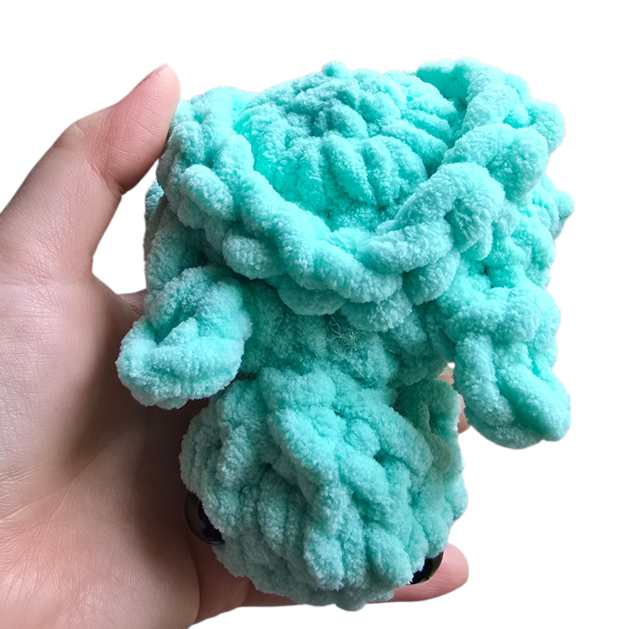 Crochet Sky Blue Mini Sea Turtle Plushie