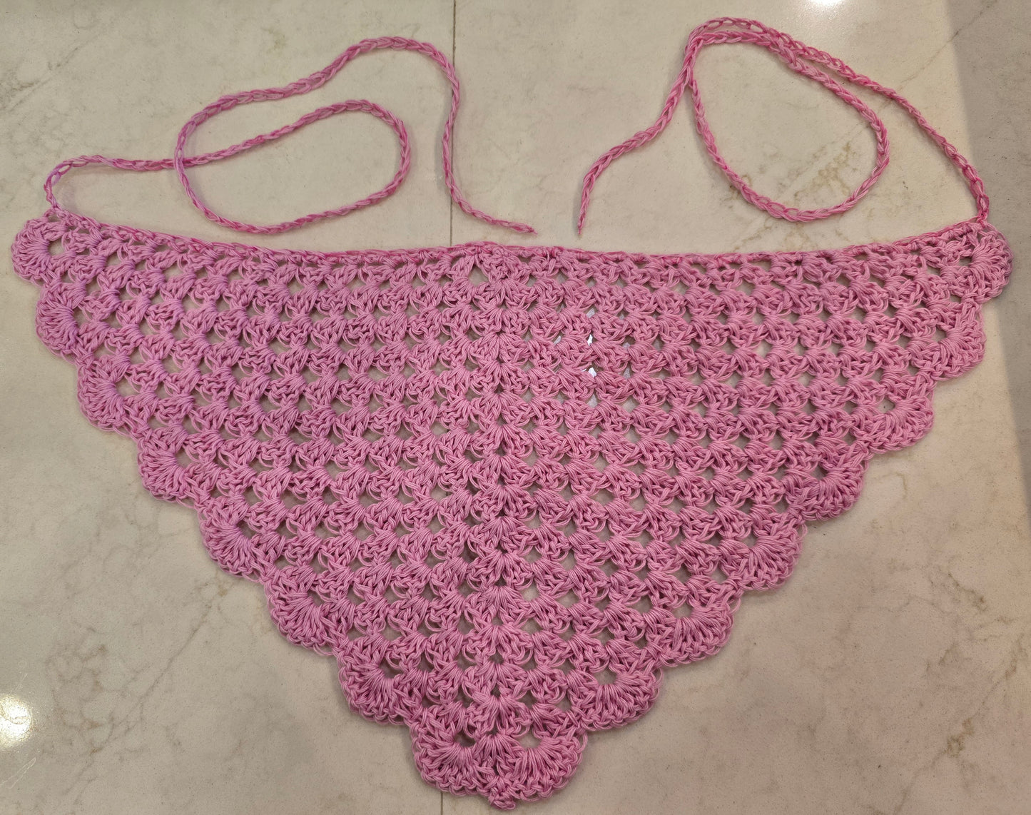 Crochet Pink Bandana Lace