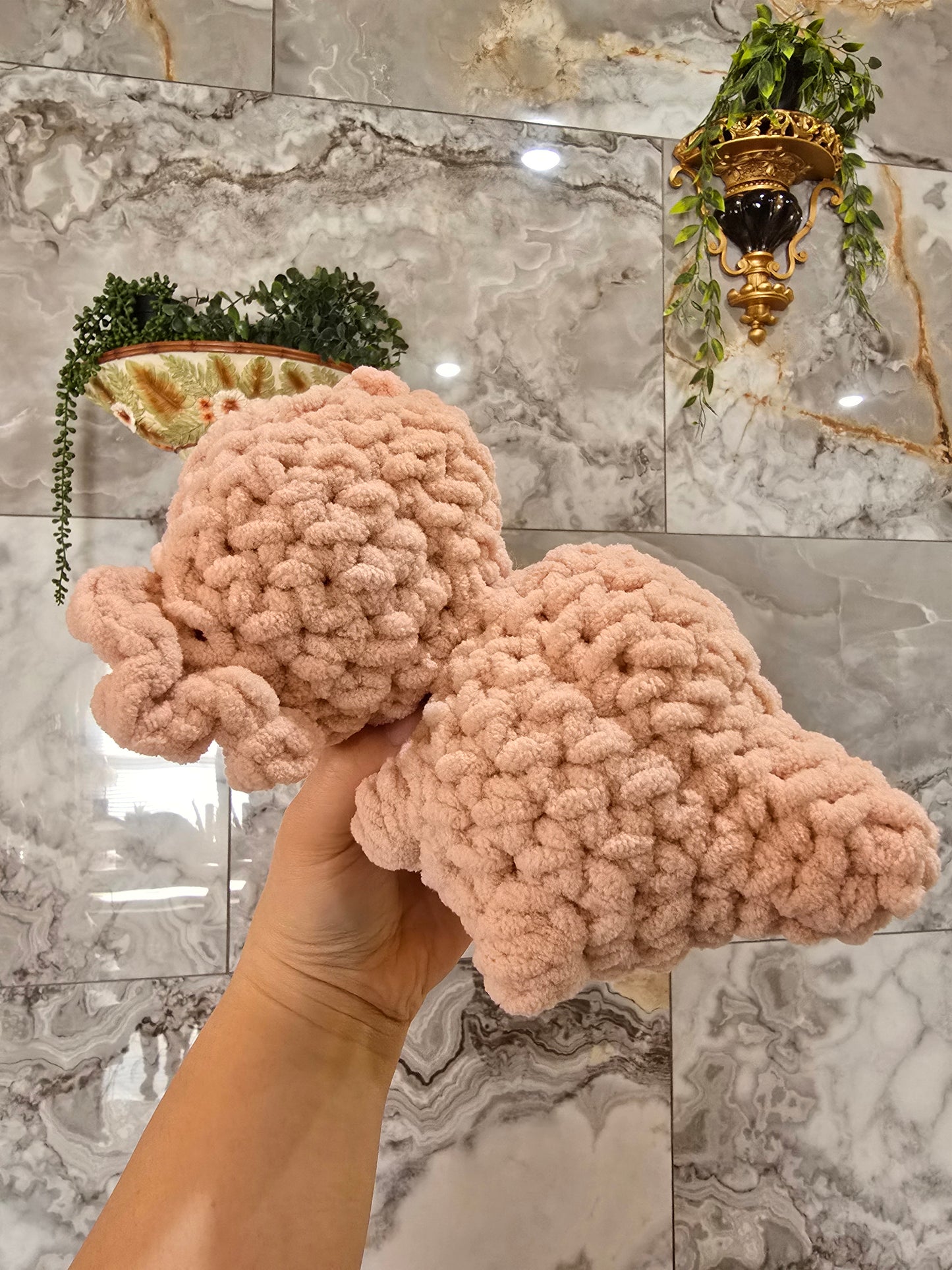 Crochet Pink Axolotl Plushie