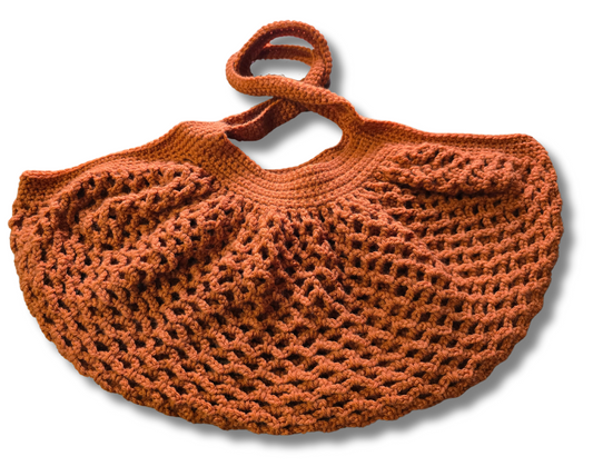 Orange Market Mesh Bag