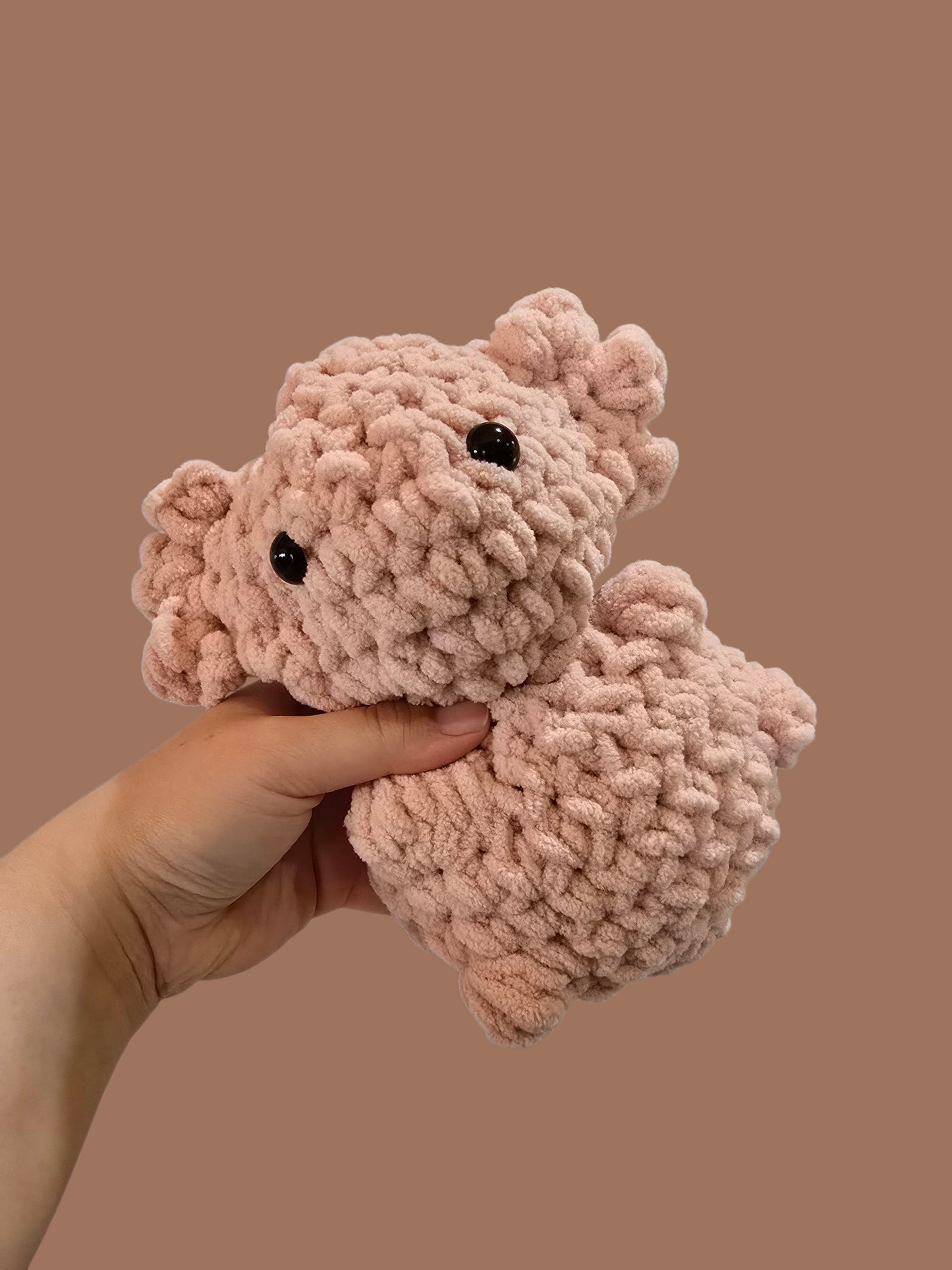 Crochet Pink Axolotl Plushie