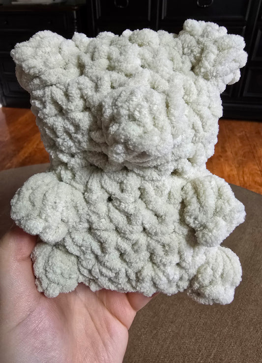 Crochet Gummy Bear Khaki White Biege