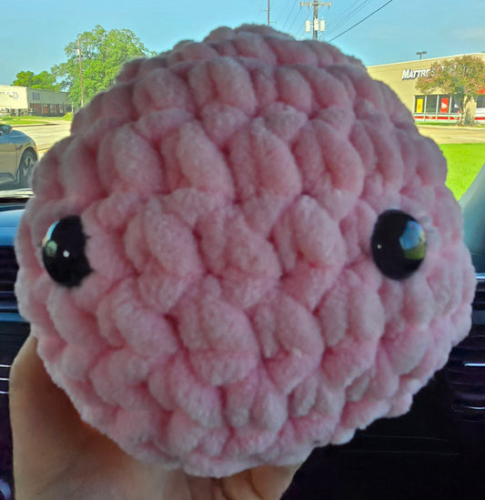 Crochet Pink Stress Ball Jumbo
