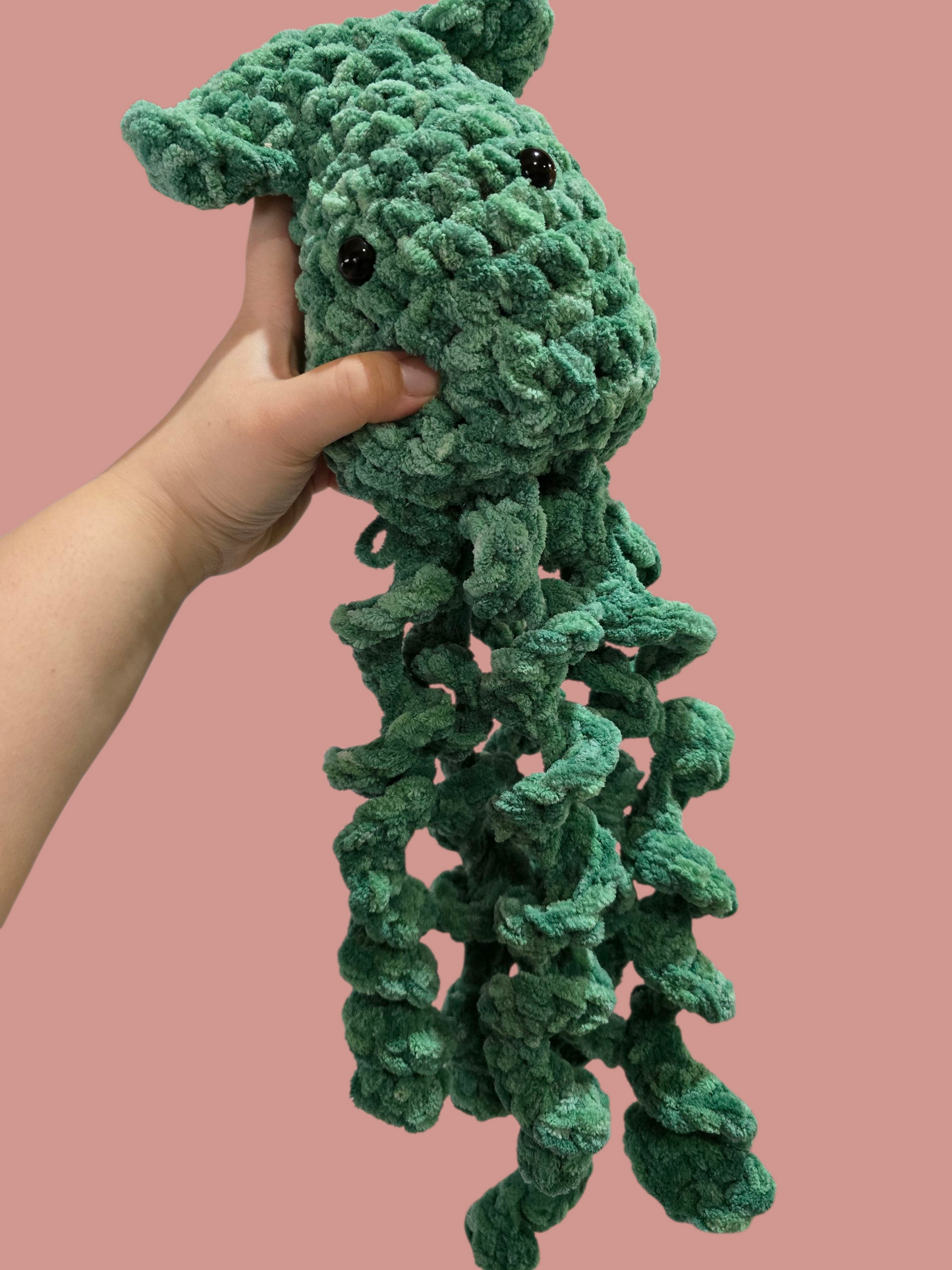 Crochet Green Squid