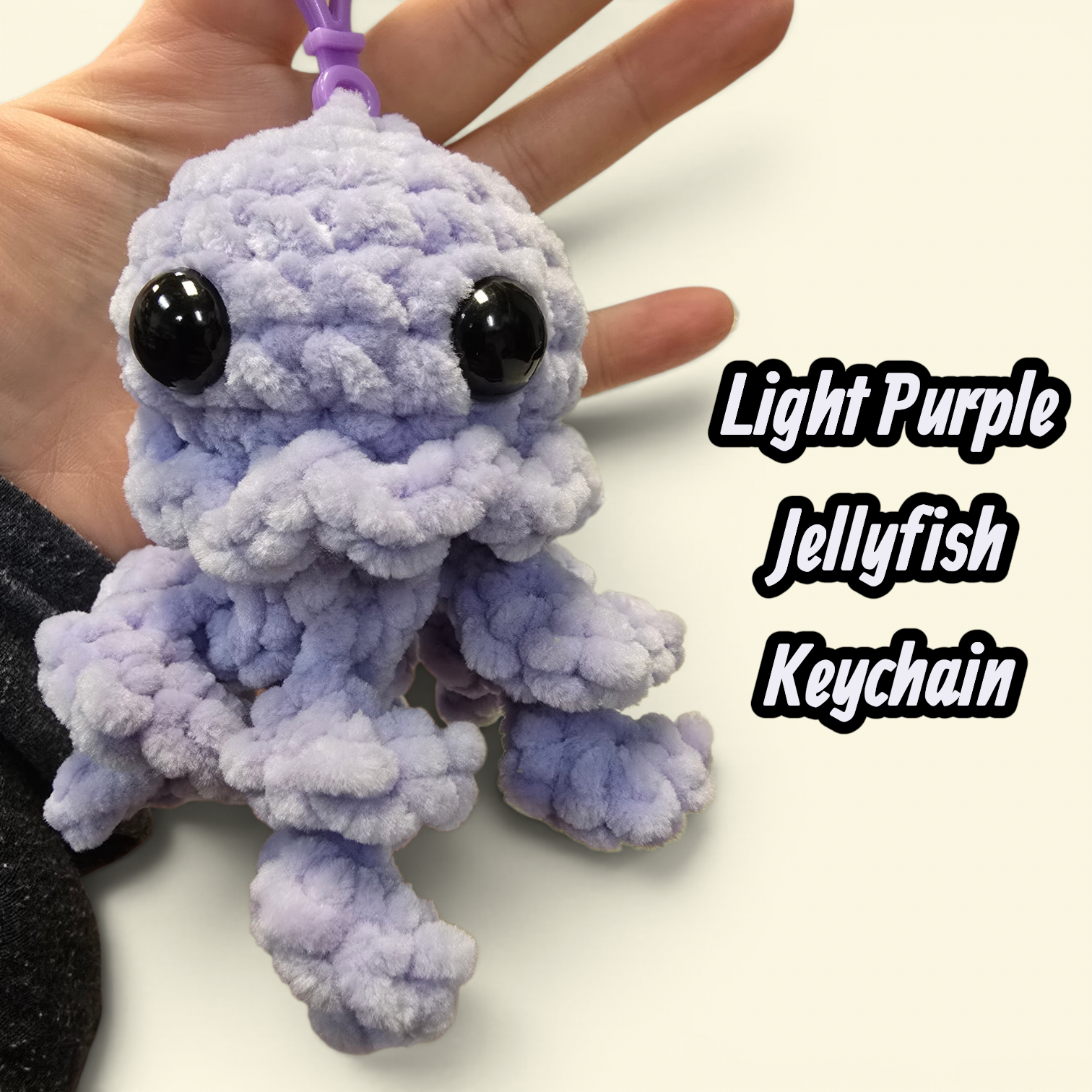 Light Purple Jellyfish Keychain