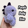 Purple Baby Dino Plushie