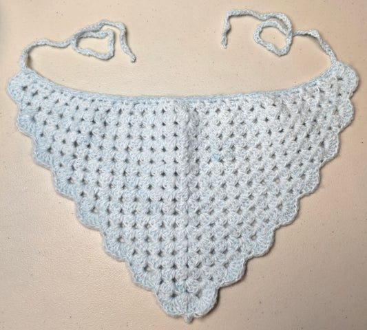 Crochet Light Blue Bandana