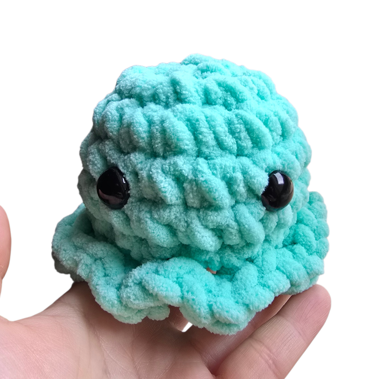 Sky Blue Crochet Mini Octo Plushie