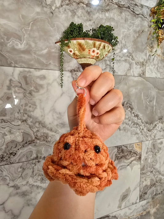 Crochet Octo Keychain Orange