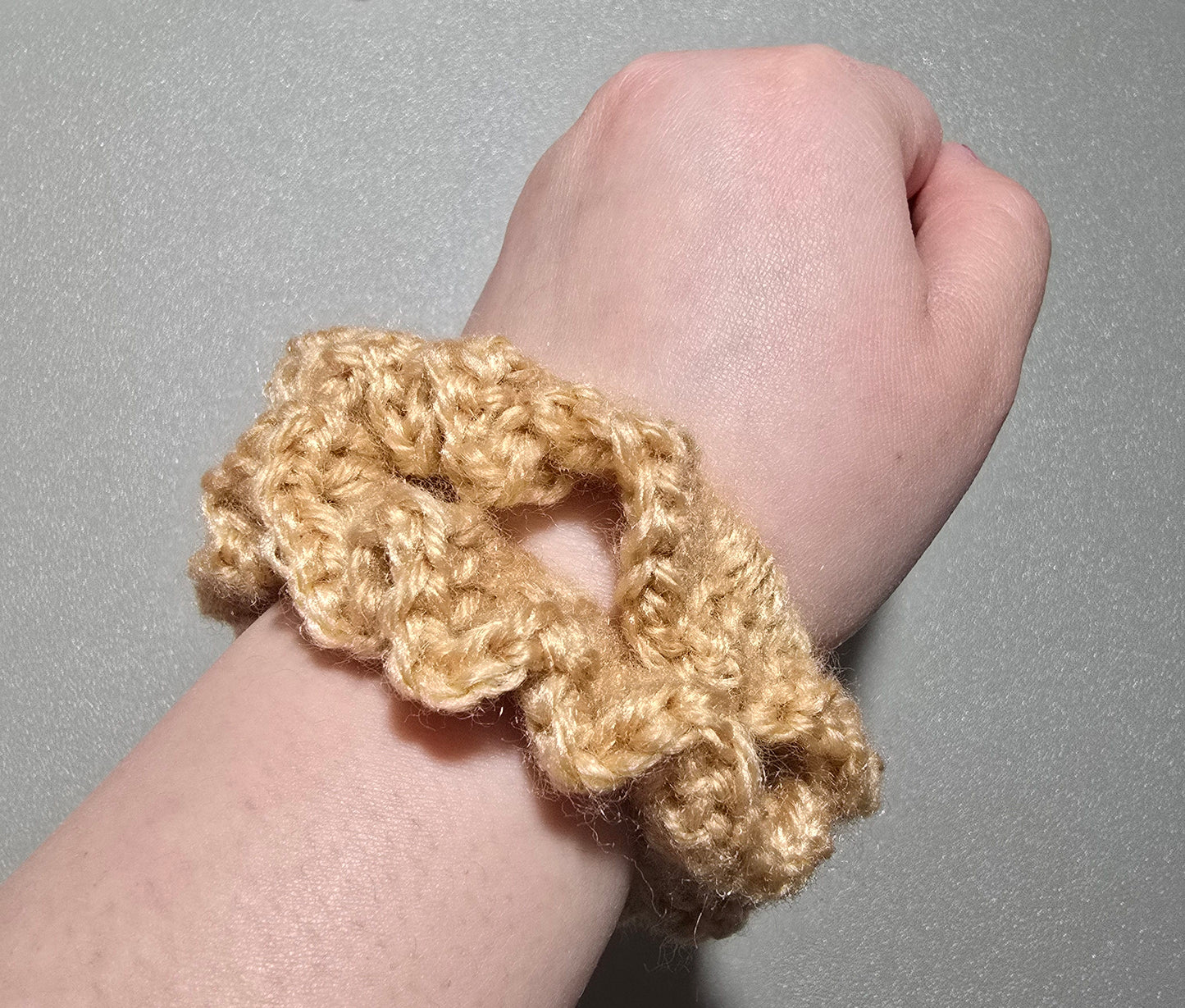 Light Brown Khaki Scrunchie (Pack of 2)