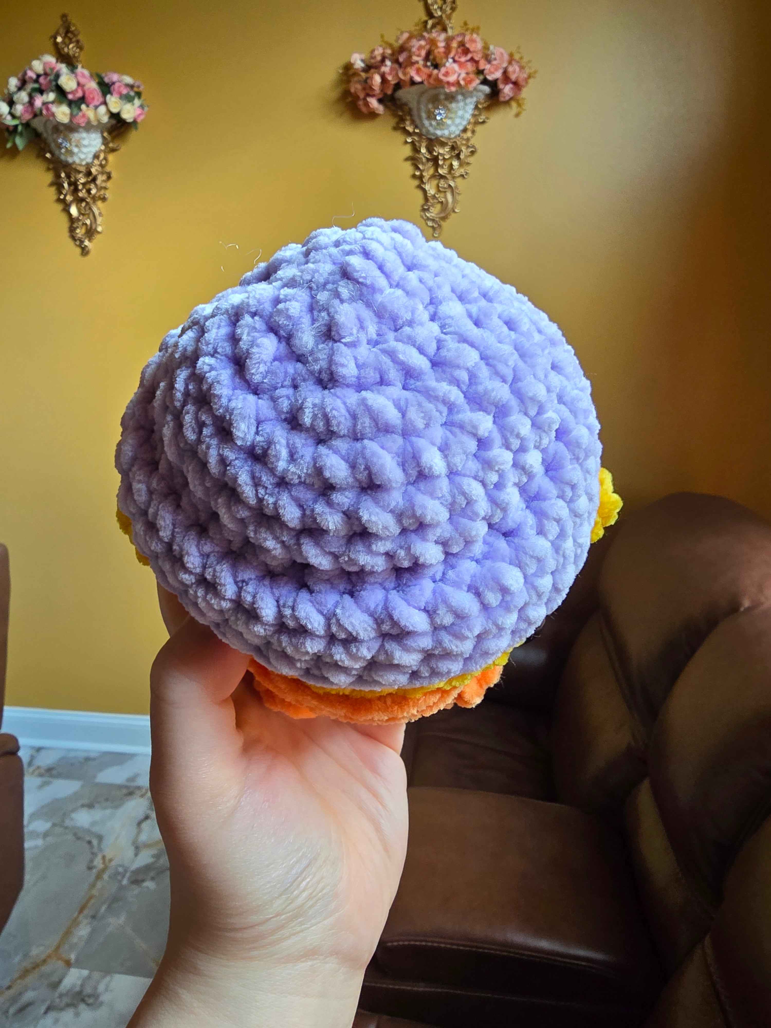 Baby Chicken in a Hat Crochet Plushie