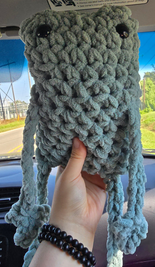 Crochet Green Leggy Frog