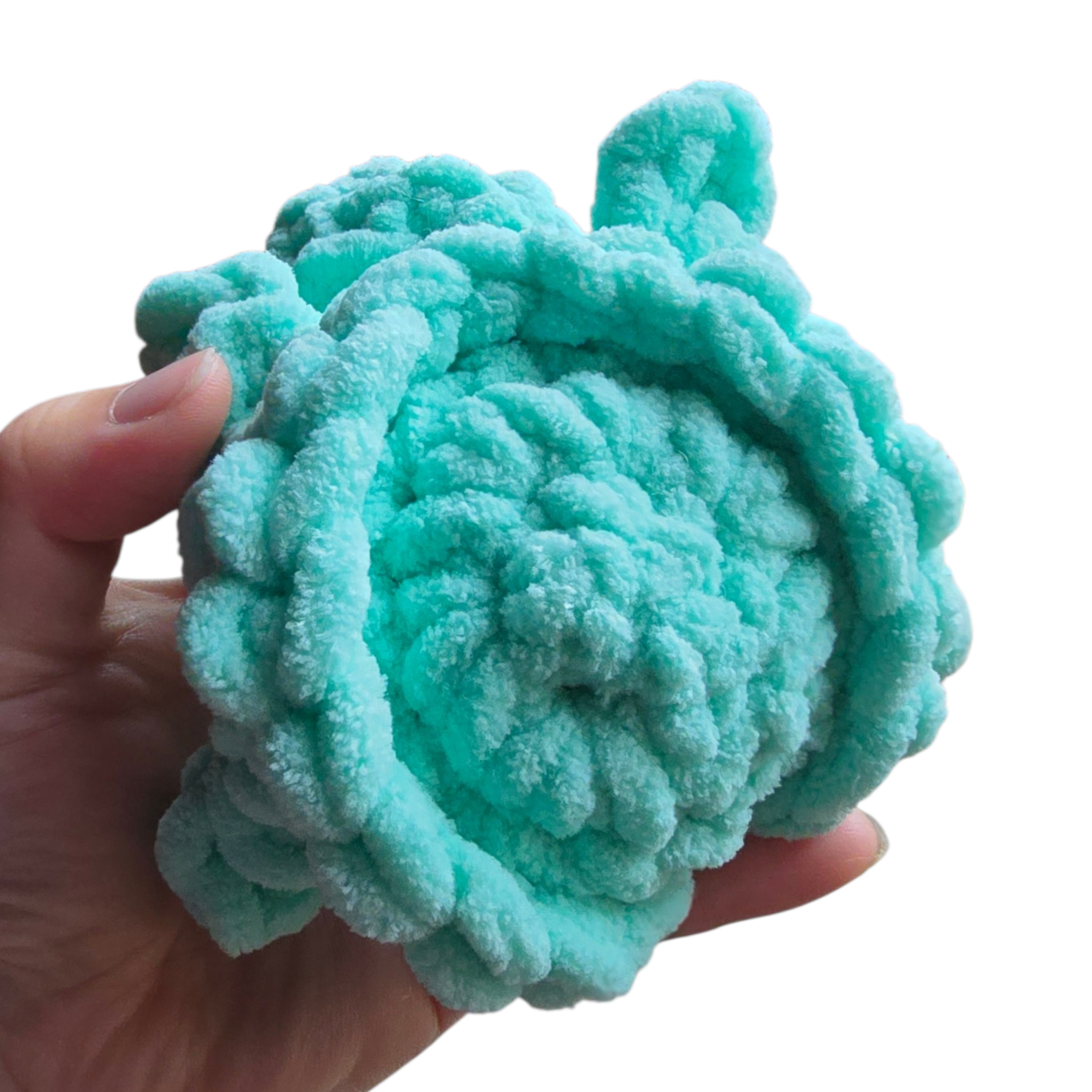 Crochet Sky Blue Mini Sea Turtle Plushie