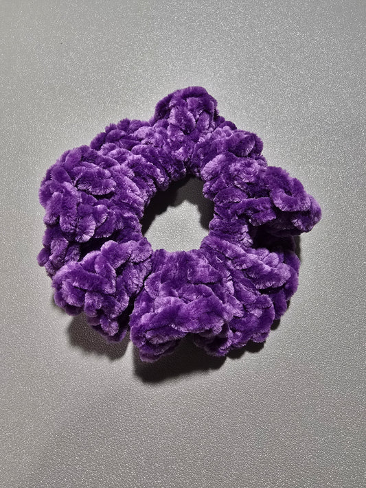 Deep Purple Chenille Scrunchie (Pack of 2)