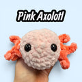 Pink Axolotl Plushie