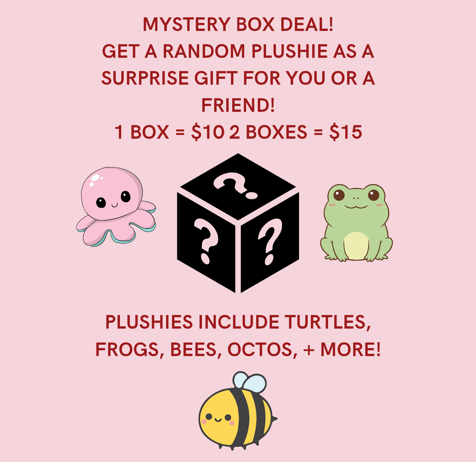 Mystery Box Crochet Plushie - 2 BOXES