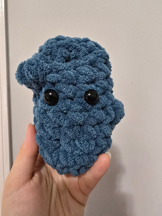 Crochet Emotional Support Pickle Blue/Teal