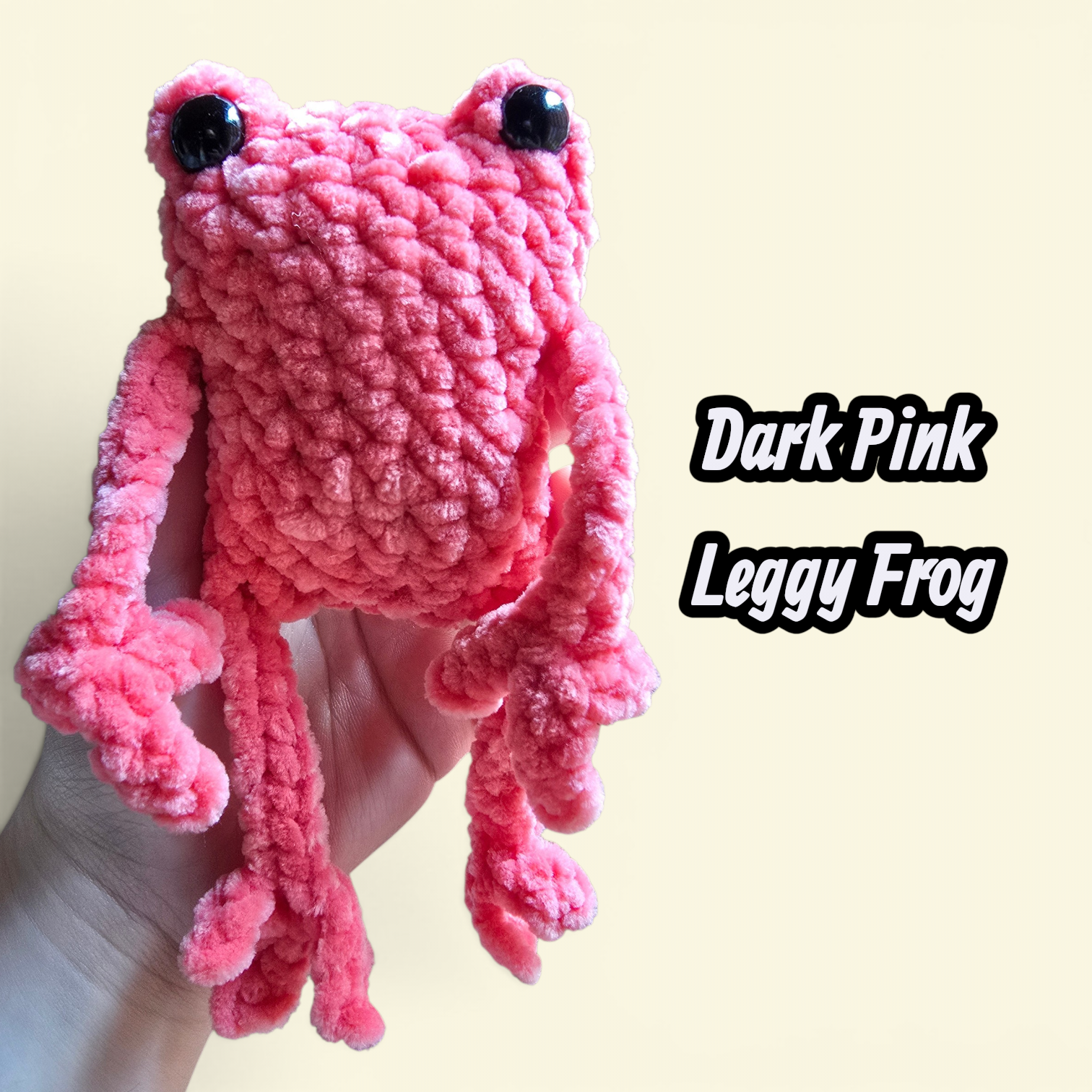Dark Pink Leggy Frog